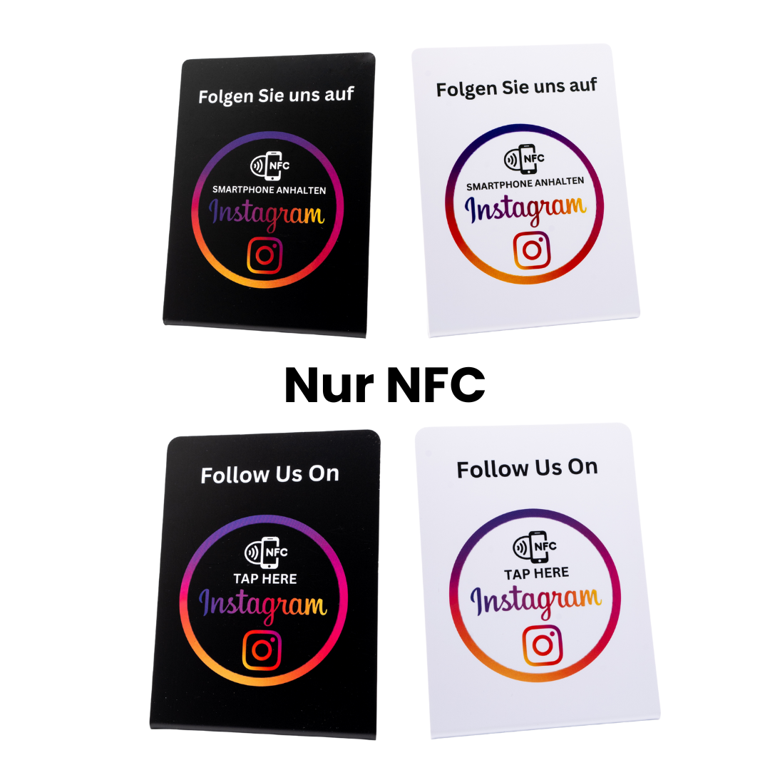 Instagram NFC/QR-Code-Aufsteller