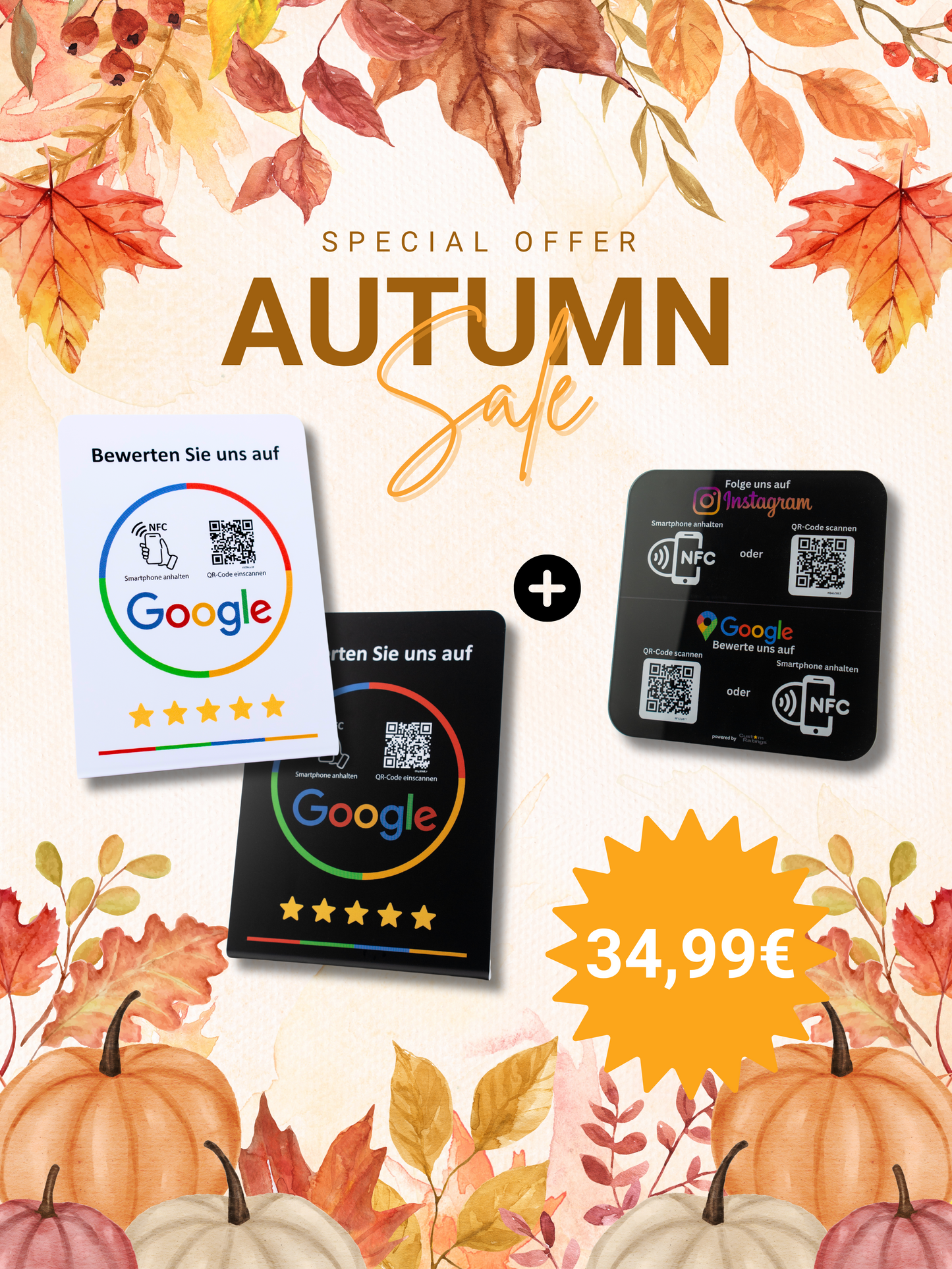 Herbstbundle | 2x Aufsteller + 1x Acryl Display