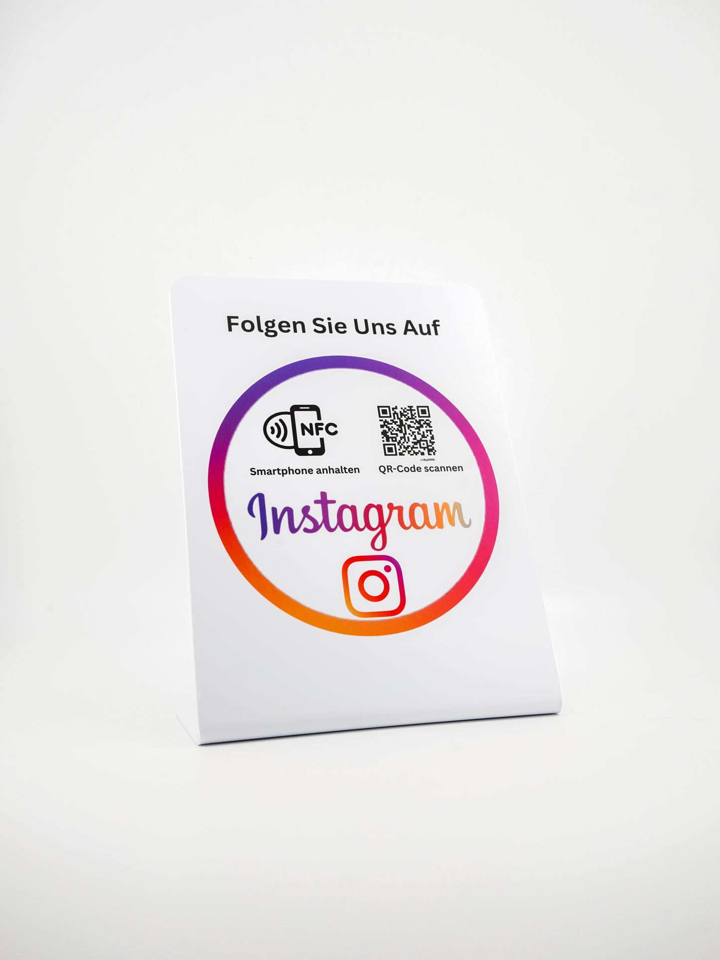 Instagram NFC/QR-Code-Aufsteller