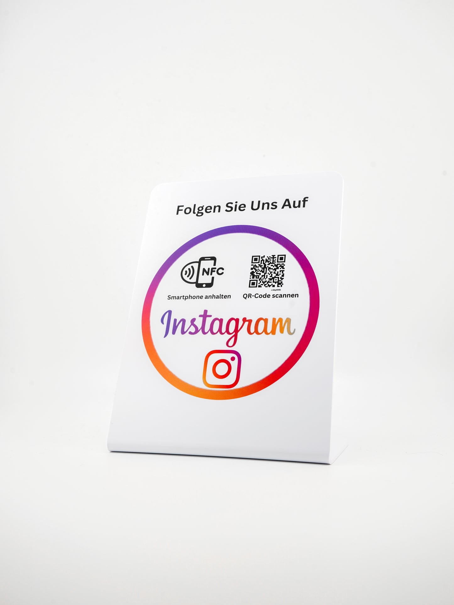 Instagram NFC/QR-Code-Aufsteller