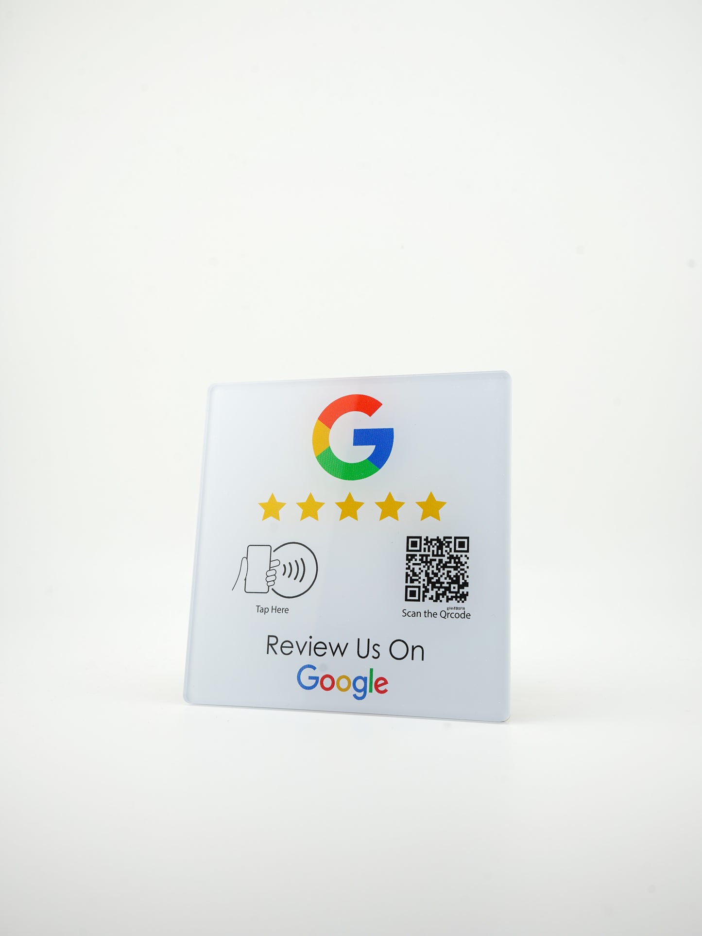 Google NFC/QR-Code Acryl Display