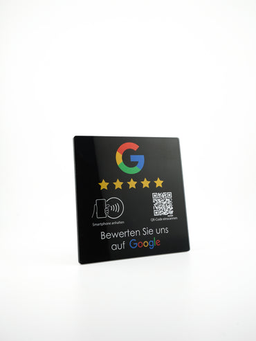 Google NFC/QR-Code Acryl Display