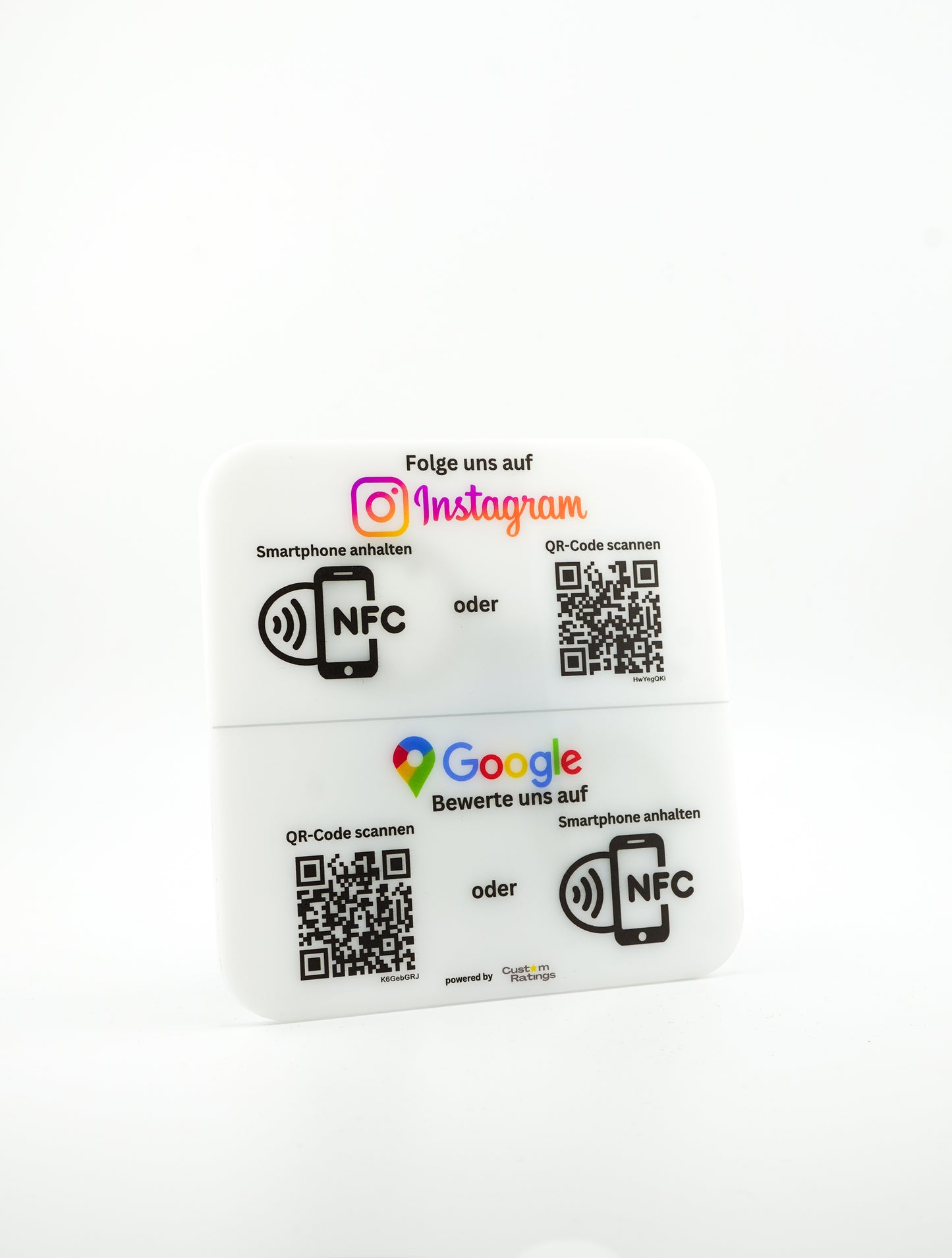 Google/Instagram Acryl Display