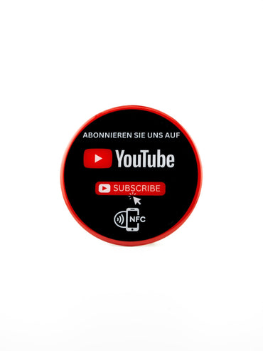Hochwertiger NFC - Aufkleber für mehr YouTube - Abonnenten - Custom Ratings