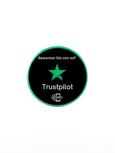 Hochwertiger NFC - Aufkleber für mehr Trustpilot Bewertungen - Custom Ratings