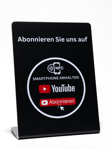 NFC - Aufsteller für mehr YouTube - Abonnenten - Custom Ratings
