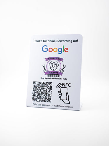 Personalisierte NFC - Aufsteller - Custom Ratings