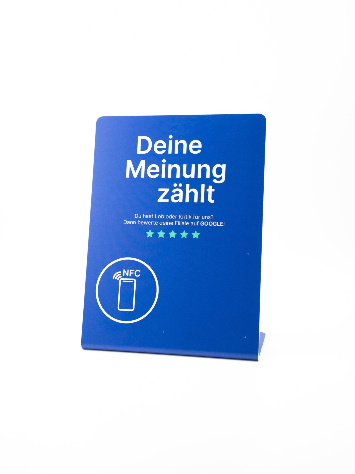 Personalisierte NFC - Aufsteller - Custom Ratings