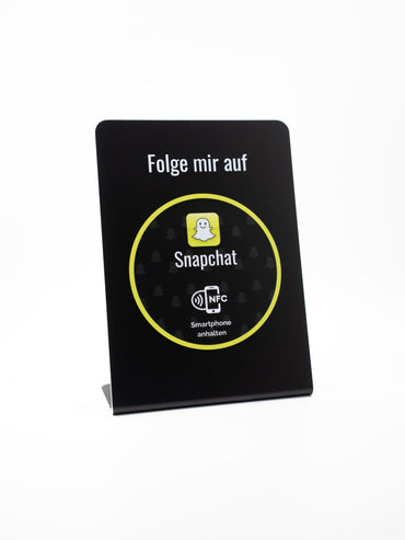 Snapchat NFC - Aufsteller - Custom Ratings