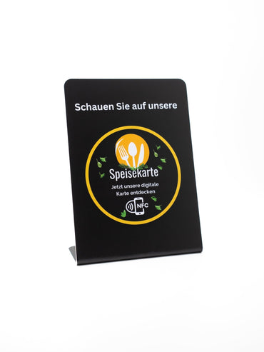 Speisekarten NFC - Aufsteller - Custom Ratings