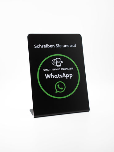 WhatsApp NFC - Aufsteller - Custom Ratings