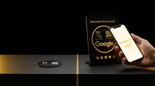 NFC Sticker vs. NFC Aufsteller – Vergleich Custom Ratings
