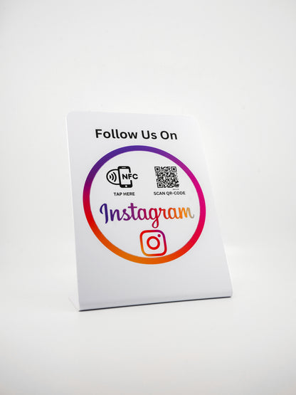 Instagram NFC/QR-Code-Aufsteller