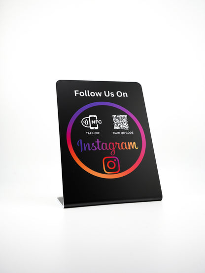 Instagram NFC/QR-Code-Aufsteller