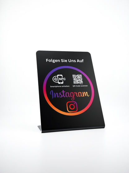 Instagram NFC/QR-Code-Aufsteller