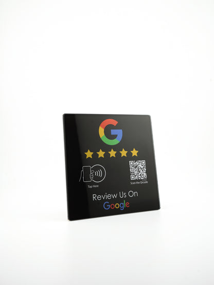 Google NFC/QR-Code Acryl Display