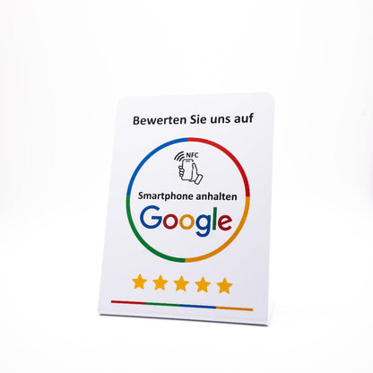Google Bewertung NFC/QR-Code Aufsteller
