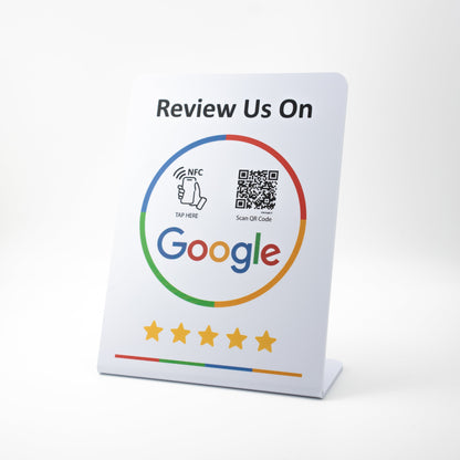Google Bewertung NFC/QR-Code Aufsteller