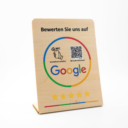 Google Bewertung NFC/QR-Code Aufsteller