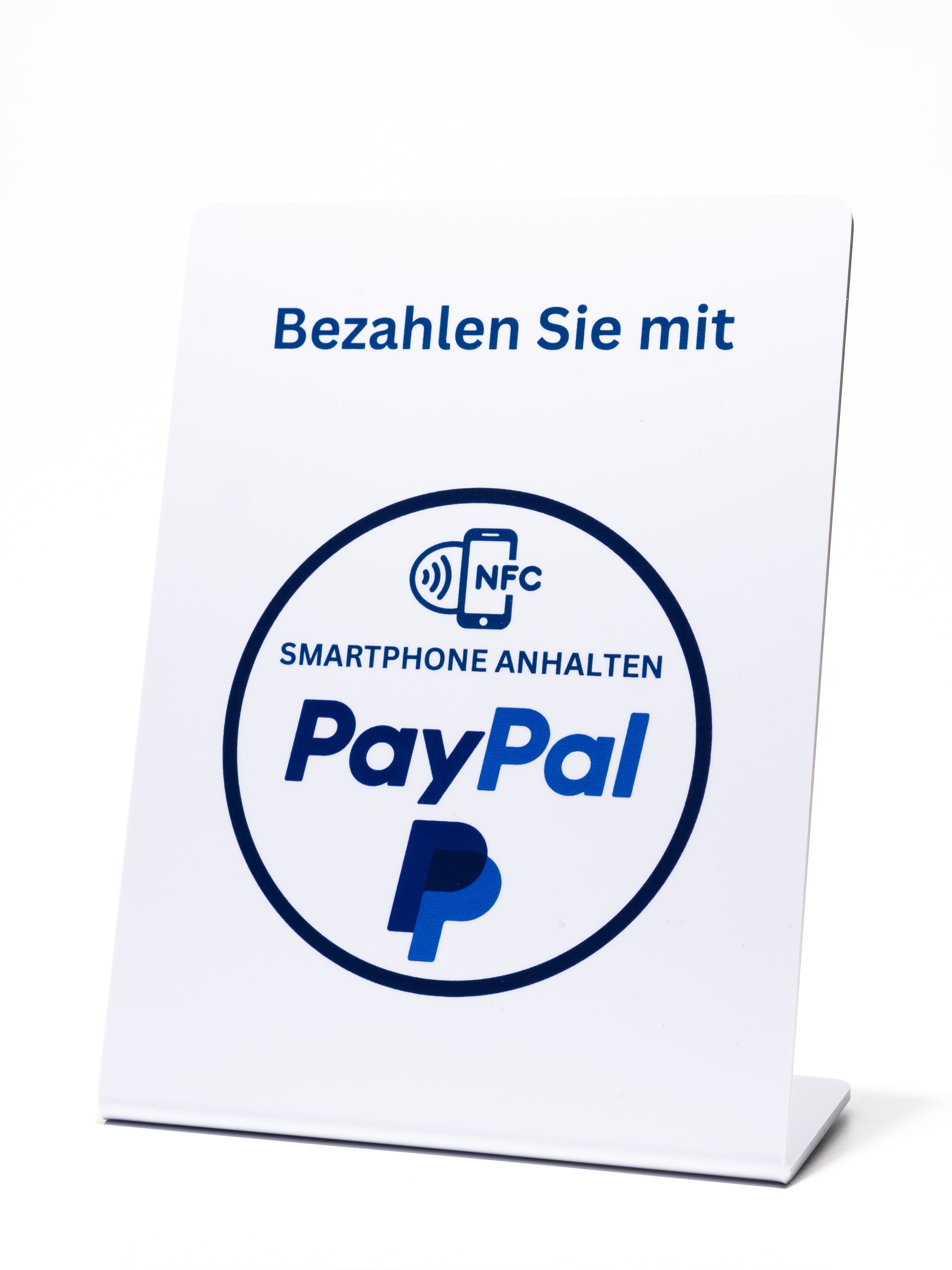 NFC-Aufsteller für PayPal-Bezahlung