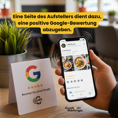 Google Bewertung/Instagram NFC-Aufsteller
