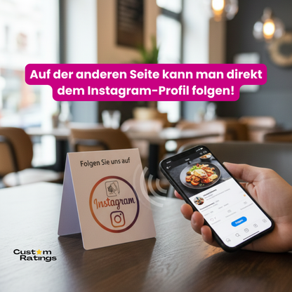 Google Bewertung/Instagram NFC-Aufsteller
