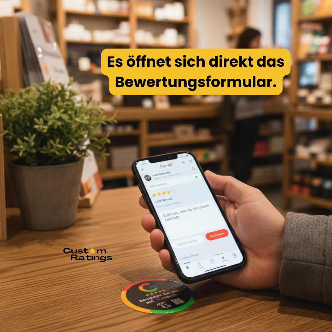 Google Bewertung NFC-Aufkleber