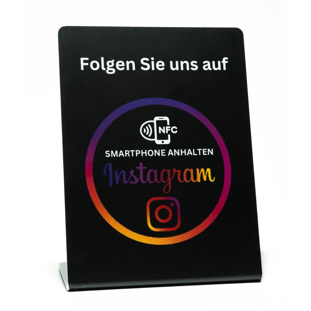 Instagram Follower NFC/QR-Code-Aufsteller