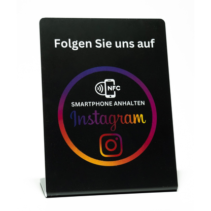 Instagram Follower NFC/QR-Code-Aufsteller