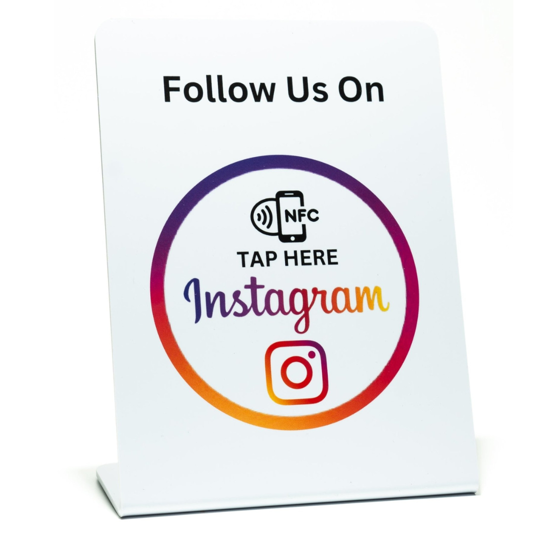 Instagram Follower NFC/QR-Code-Aufsteller