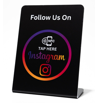 Instagram Follower NFC/QR-Code-Aufsteller