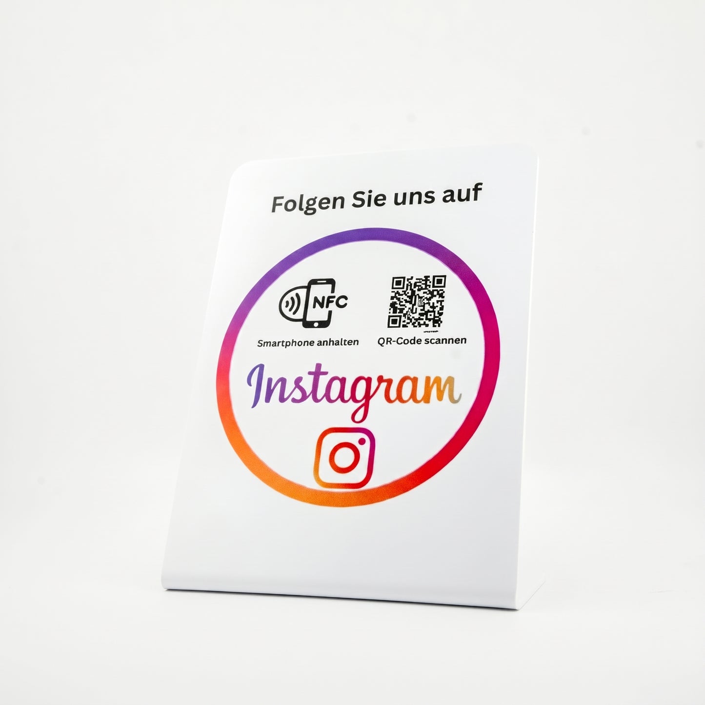 Instagram Follower NFC/QR-Code-Aufsteller