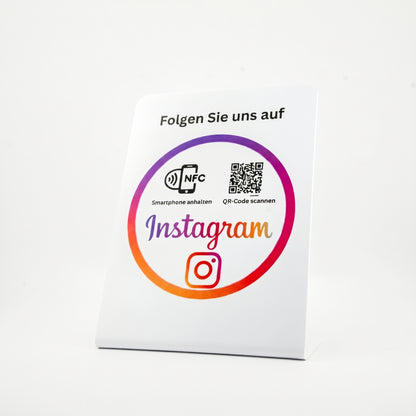 Instagram Follower NFC/QR-Code-Aufsteller