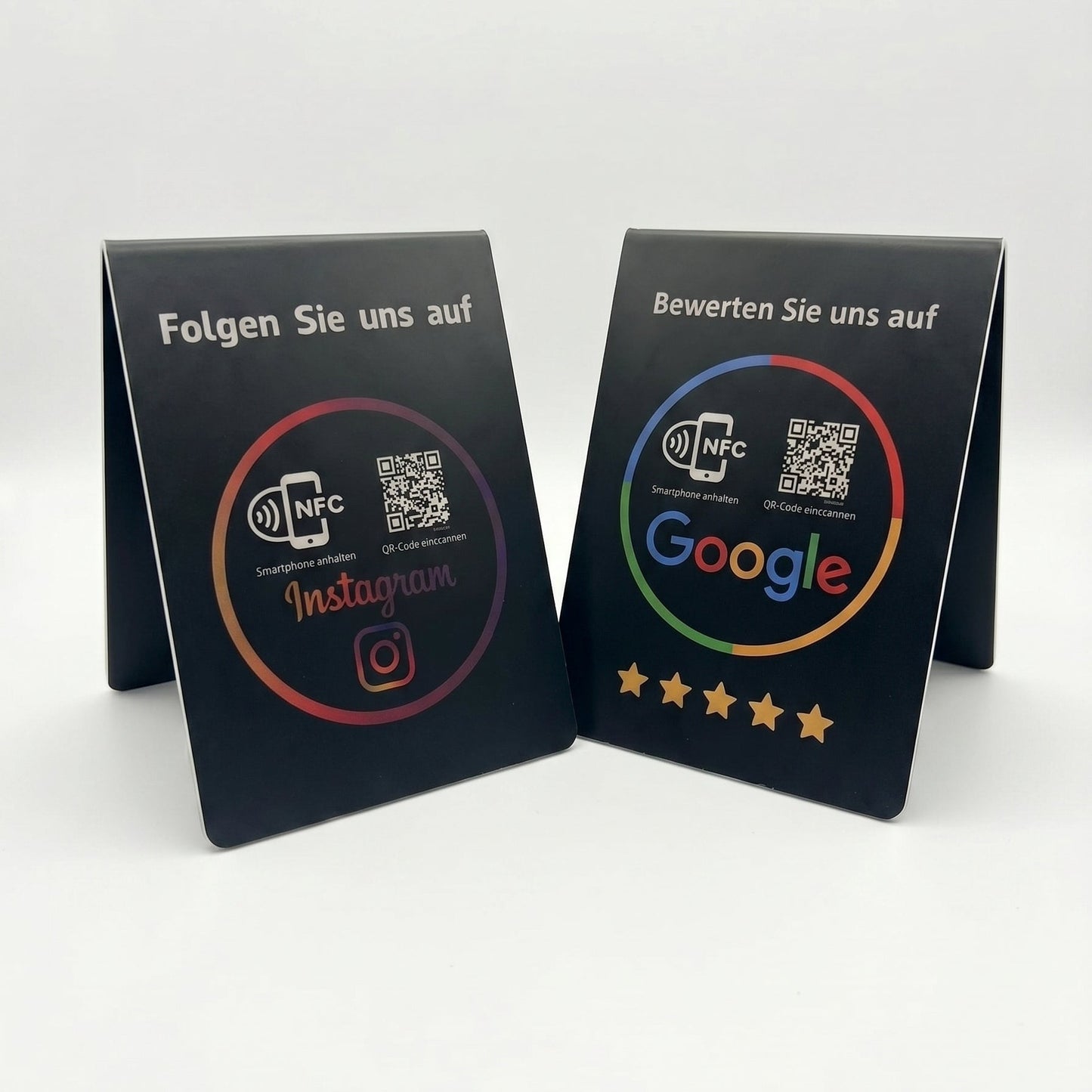 Google Bewertung/Instagram NFC-Aufsteller