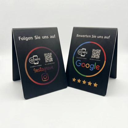 Google Bewertung/Instagram NFC-Aufsteller