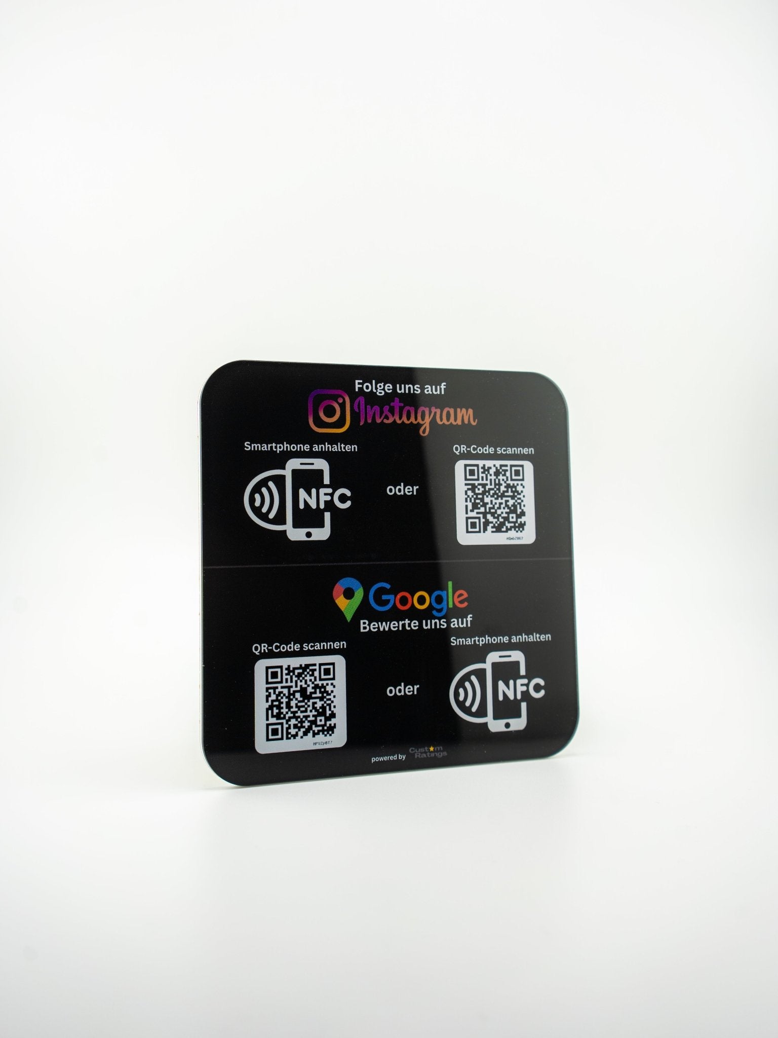 Google Bewertung/Instagram NFC/QR - Code Acryl Display - Custom Ratings