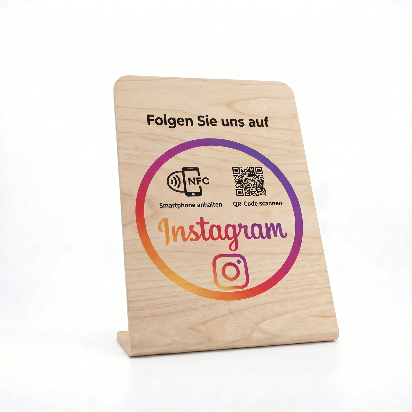 Instagram Follower NFC/QR-Code-Aufsteller