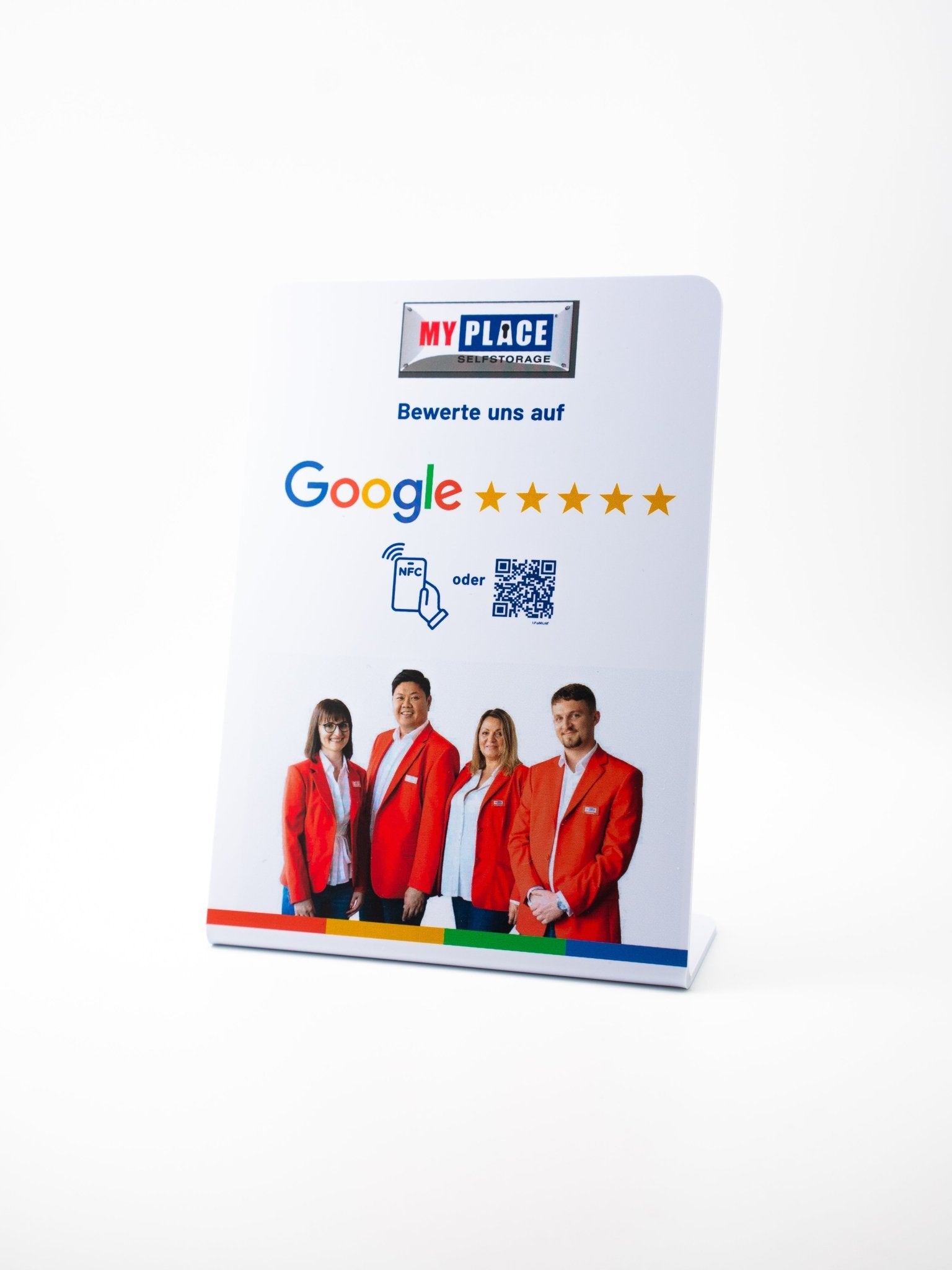 Personalisierte NFC - Aufsteller - Custom Ratings