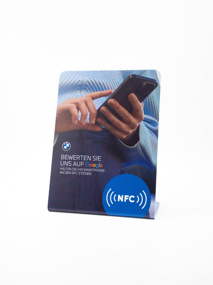 Personalisierte NFC - Aufsteller - Custom Ratings